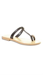 Sofie Schnoor - S162630 - Sort sandal med tårem og fine sten